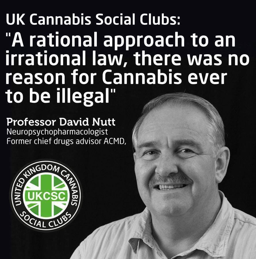 Professor David Nutt supports the UK Cannabis Social Clubs